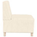 vidaXL Unitate Sofa Modulară Fără Brațe Crem 55 x 74 x 82 cm