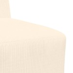 vidaXL Unitate Sofa Modulară Fără Brațe Crem 55 x 74 x 82 cm