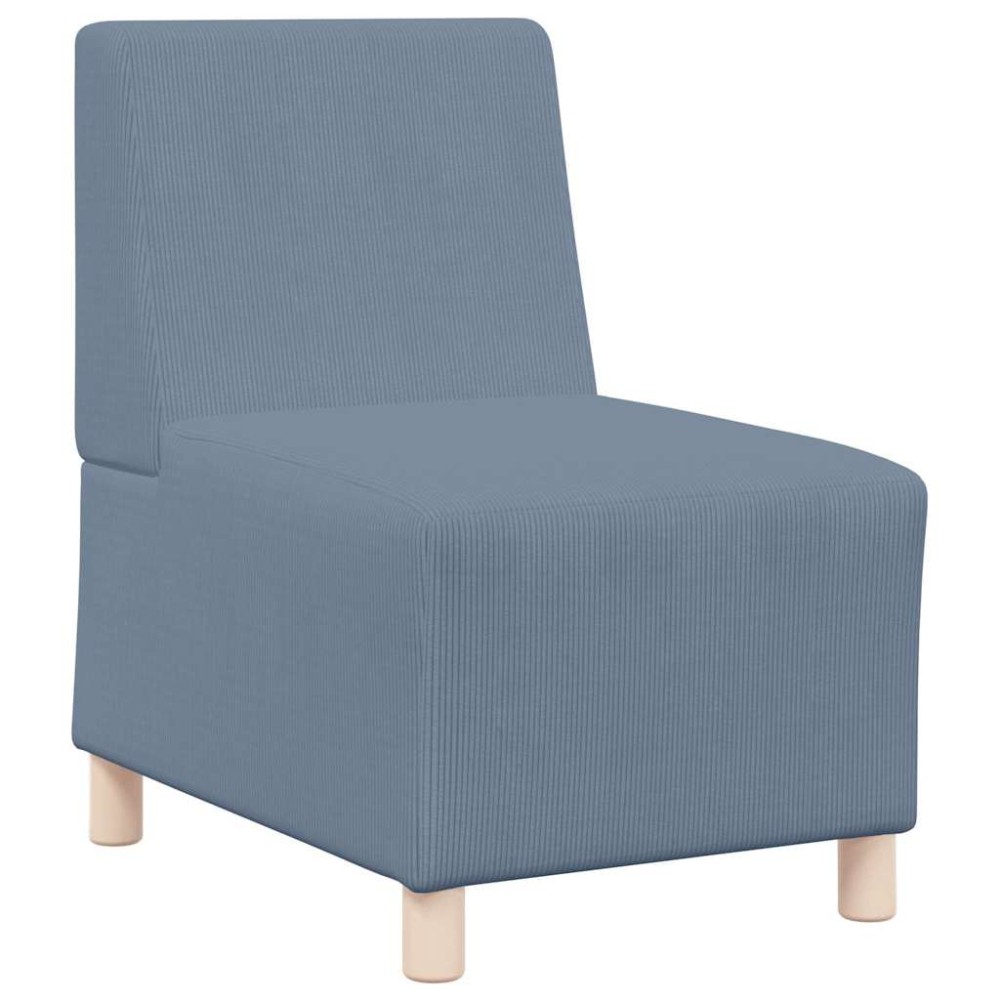 vidaXL Unitate Sofa Modulară Fără Brațe albastru 55 x 74 x 82 cm
