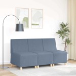 vidaXL Unitate Sofa Modulară Fără Brațe albastru 55 x 74 x 82 cm