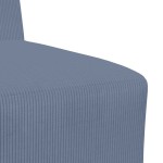 vidaXL Unitate Sofa Modulară Fără Brațe albastru 55 x 74 x 82 cm