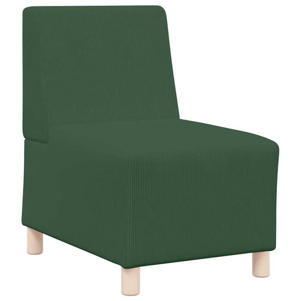 vidaXL Unitate Sofa Modulară Fără Brațe Verde junglă 55 x 74 x 82 cm