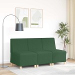 vidaXL Unitate Sofa Modulară Fără Brațe Verde junglă 55 x 74 x 82 cm