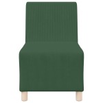 vidaXL Unitate Sofa Modulară Fără Brațe Verde junglă 55 x 74 x 82 cm