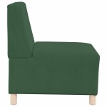 vidaXL Unitate Sofa Modulară Fără Brațe Verde junglă 55 x 74 x 82 cm