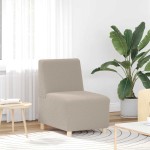 vidaXL Canapea Scaun fără brațe gri deschis 55 cm țesătură ondulată ca lână vidaXL Canapea Scaun fără brațe gri deschis 55 cm țesătură ondulată ca lână
