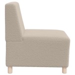vidaXL Canapea Scaun fără brațe gri deschis 55 cm țesătură ondulată ca lână vidaXL Canapea Scaun fără brațe gri deschis 55 cm țesătură ondulată ca lână