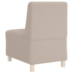 vidaXL Canapea Scaun fără brațe gri deschis 55 cm țesătură ondulată ca lână vidaXL Canapea Scaun fără brațe gri deschis 55 cm țesătură ondulată ca lână