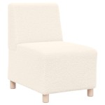 vidaXL Canapea Scaun fără brațe crem 55 cm țesătură ondulată ca lână vidaXL Canapea Scaun fără brațe crem 55 cm țesătură ondulată ca lână