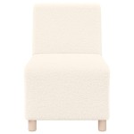 vidaXL Canapea Scaun fără brațe crem 55 cm țesătură ondulată ca lână vidaXL Canapea Scaun fără brațe crem 55 cm țesătură ondulată ca lână