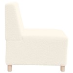 vidaXL Canapea Scaun fără brațe crem 55 cm țesătură ondulată ca lână vidaXL Canapea Scaun fără brațe crem 55 cm țesătură ondulată ca lână