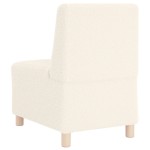 vidaXL Canapea Scaun fără brațe crem 55 cm țesătură ondulată ca lână vidaXL Canapea Scaun fără brațe crem 55 cm țesătură ondulată ca lână