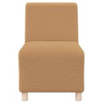 vidaXL Canapea Scaun fără brațe bej 55 cm țesătură ondulată ca lână vidaXL Canapea Scaun fără brațe bej 55 cm țesătură ondulată ca lână