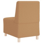 vidaXL Canapea Scaun fără brațe bej 55 cm țesătură ondulată ca lână vidaXL Canapea Scaun fără brațe bej 55 cm țesătură ondulată ca lână