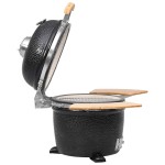 Kamado Grătar cu afumătoare din ceramică 44 cm Kamado Grătar cu afumătoare din ceramică 44 cm