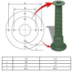 Suport din fontă turnată pentru pompa de apă manuală Suport din fontă turnată pentru pompa de apă manuală