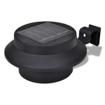 Lampă solară pentru exterior 6 pcs Lumină pentru gard Neagră Lampă solară pentru exterior 6 pcs Lumină pentru gard Neagră