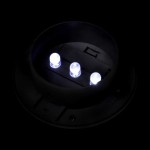 Lampă solară pentru exterior 6 pcs Lumină pentru gard Neagră Lampă solară pentru exterior 6 pcs Lumină pentru gard Neagră