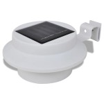 Lampă solară pentru exterior 6 pcs Lumină pentru gard Albă Lampă solară pentru exterior 6 pcs Lumină pentru gard Albă