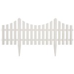 Despărțitor de gazon, alb, 17 buc. / 10 m Despărțitor de gazon, alb, 17 buc. / 10 m
