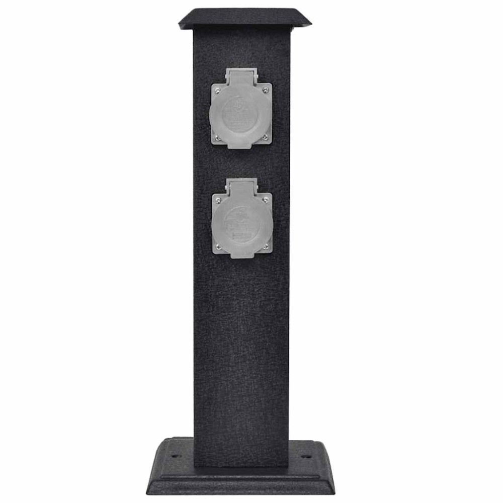 Priză de grădină tip "turn" Negru