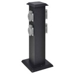 Priză de grădină tip "turn" Negru Priză de grădină tip "turn" Negru