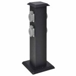 Priză de grădină tip "turn" Negru Priză de grădină tip "turn" Negru