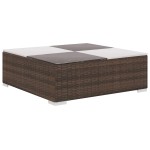 vidaXL Set mobilier de grădină cu perne, 8 piese, maro, poliratan vidaXL Set mobilier de grădină cu perne, 8 piese, maro, poliratan