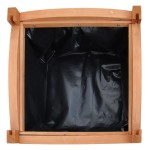 vidaXL Strat înălțat din lemn, set de 2, 30 x 30 x 30 cm