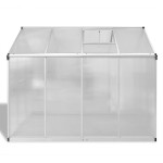 vidaXL Seră din aluminiu ranforsat cu cadru la bază, 4,6 m² vidaXL Seră din aluminiu ranforsat cu cadru la bază, 4,6 m²