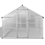 vidaXL Seră din aluminiu ranforsat cu cadru la bază, 7,55 m² vidaXL Seră din aluminiu ranforsat cu cadru la bază, 7,55 m²