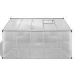 vidaXL Seră din aluminiu ranforsat cu cadru la bază, 7,55 m² vidaXL Seră din aluminiu ranforsat cu cadru la bază, 7,55 m²