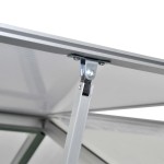 vidaXL Seră din aluminiu ranforsat cu cadru la bază, 7,55 m² vidaXL Seră din aluminiu ranforsat cu cadru la bază, 7,55 m²