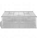vidaXL Seră din aluminiu ranforsat cu cadru la bază, 9,025 m² vidaXL Seră din aluminiu ranforsat cu cadru la bază, 9,025 m²
