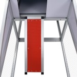 41323 vidaXL Coteț de găini cu zonă de mișcare și repaus aluminiu 41323 vidaXL Coteț de găini cu zonă de mișcare și repaus aluminiu