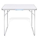 Masă camping din metal pliabilă 80 x 60 cm Masă camping din metal pliabilă 80 x 60 cm
