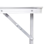 Masă camping din aluminiu reglabilă 240 x 60 cm Masă camping din aluminiu reglabilă 240 x 60 cm