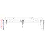 Masă camping din aluminiu reglabilă 240 x 60 cm Masă camping din aluminiu reglabilă 240 x 60 cm