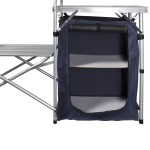 vidaXL Bucătărie de camping pliabilă, cu paravânt, aluminiu vidaXL Bucătărie de camping pliabilă, cu paravânt, aluminiu