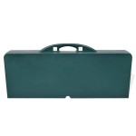 vidaXL Set camping masă/4 scaune pliabile, verde deschis, aluminiu vidaXL Set camping masă/4 scaune pliabile, verde deschis, aluminiu