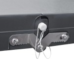 vidaXL Set camping masă/4 scaune pliabile, gri deschis, aluminiu vidaXL Set camping masă/4 scaune pliabile, gri deschis, aluminiu