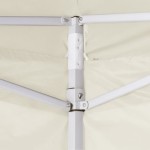 41464 vidaXL Cream Foldable Tent 3 x 3 m with 4 Walls