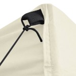 41464 vidaXL Cream Foldable Tent 3 x 3 m with 4 Walls