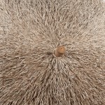 vidaXL Umbrelă din bambus cu umbrar din frunze de bananier, 270 cm