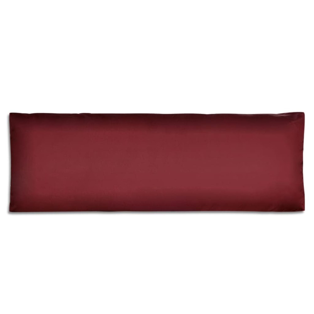 vidaXL Pernă de spate tapițată, roșu vin, 120 x 40 x 10 cm