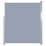 vidaXL Copertină laterală retractabilă de terasă, gri, 160x300 cm vidaXL Copertină laterală retractabilă de terasă, gri, 160x300 cm