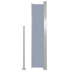 vidaXL Copertină laterală retractabilă de terasă, gri, 160x300 cm vidaXL Copertină laterală retractabilă de terasă, gri, 160x300 cm