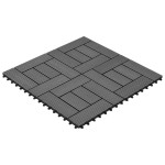 Plăci WPC 30 x 30 cm 11 buc, Gri 1mp