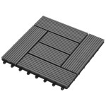 Plăci WPC 30 x 30 cm 11 buc, Gri 1mp