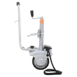 vidaXL Roată de manevră pentru remorci motorizată, aluminiu 12 V 350 W